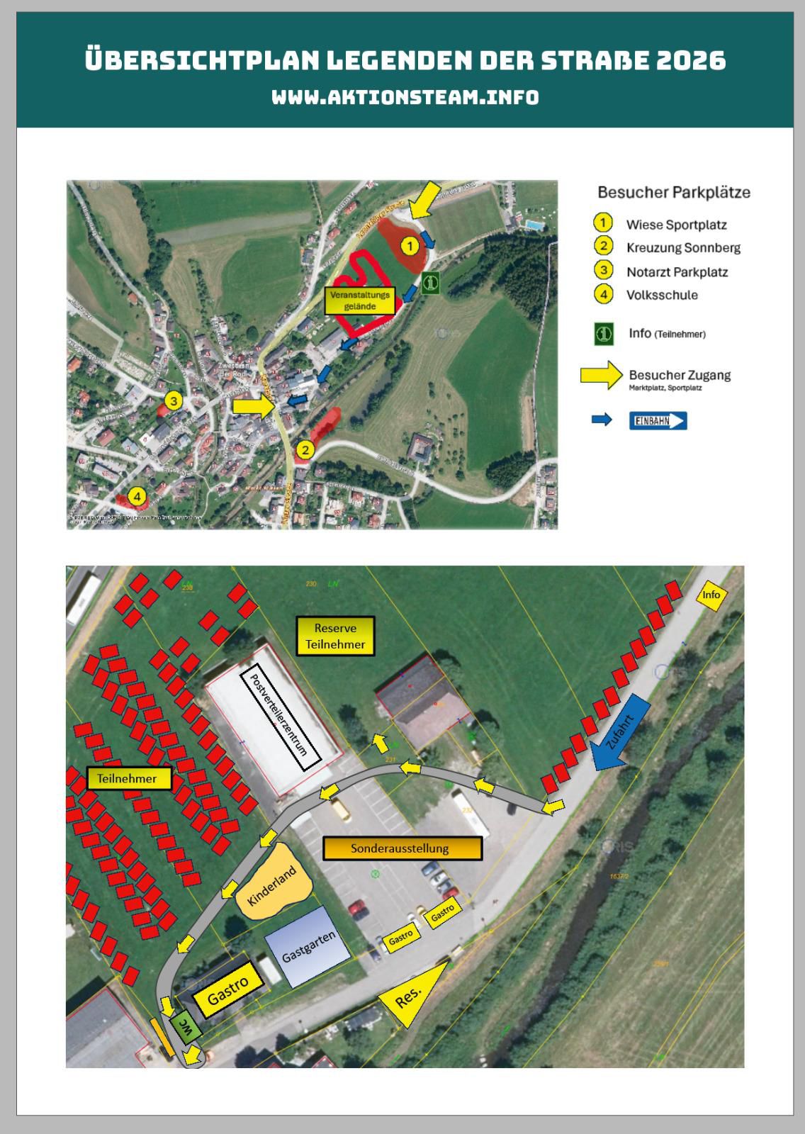 Legenden der strasse 2026 Lageplan